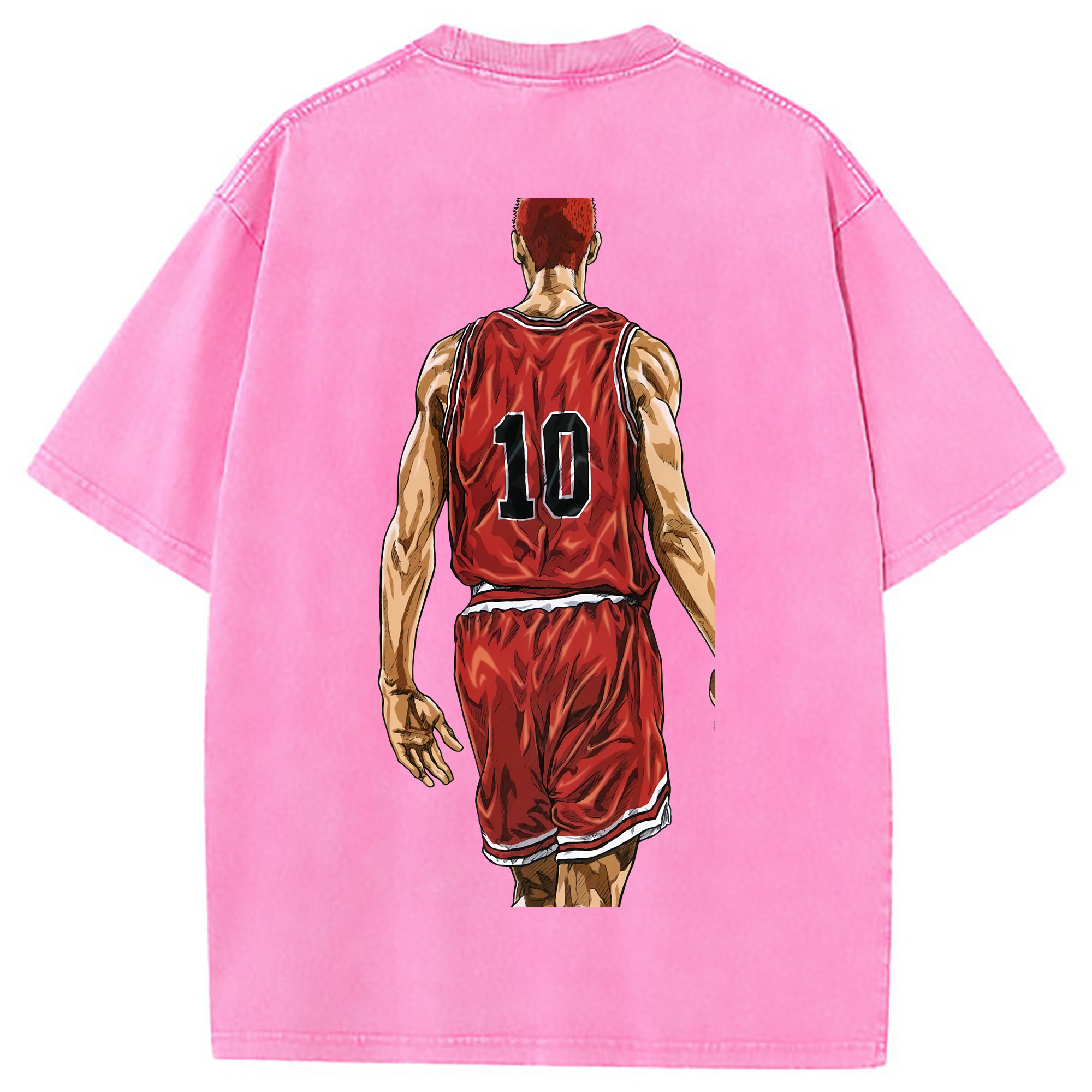 （画像用） SLAM DUNK／スラムダンク 綿100% ヴィンテージ風 半袖Tシャツ（背面プリント）